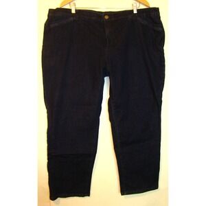 CJ Banks Jeans Woman Plus Signature Slimming Dark Denim Jeans 24W Petite  C113